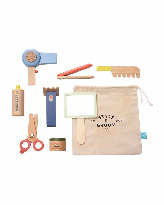 Style and Groom 9-Piece Wooden Toy Kit